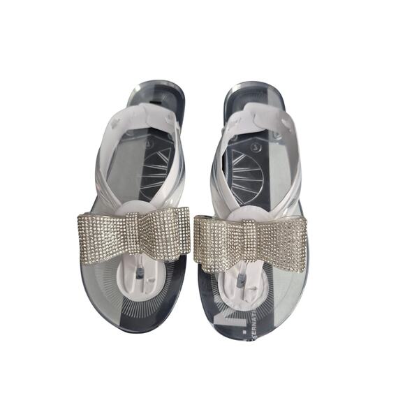 Flip Flop Thong Sandals INC Women Madena Size US 7M Clear Bling - Picture 4 of 5